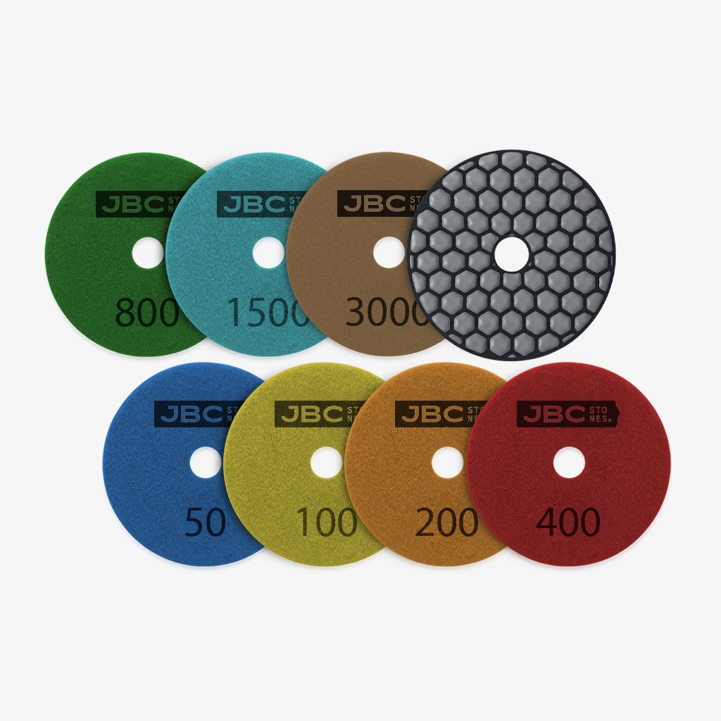 Lixa à seco Diamantada – 7 Estágios 100mm